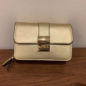 Sondra Roberts Gold crossbody purse